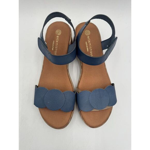 NEW Eric Michael HONEY Women's Dress Sandal Blue EU Size 40 Medium NIB - Picture 6 of 11